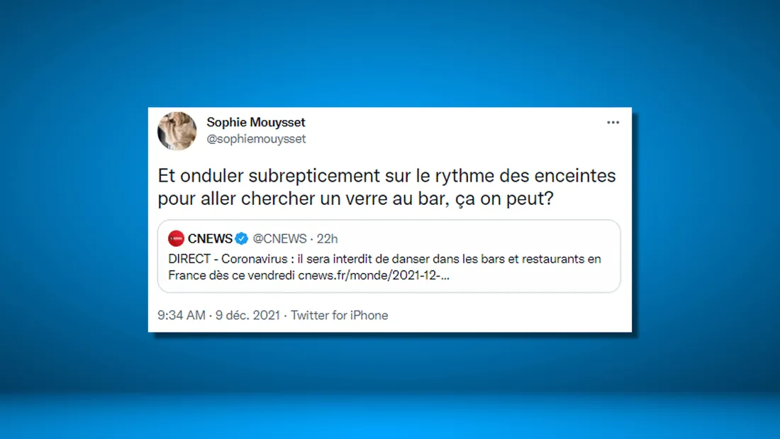 La danse interdite dans les bars et restaurants : les meilleurs tweets
