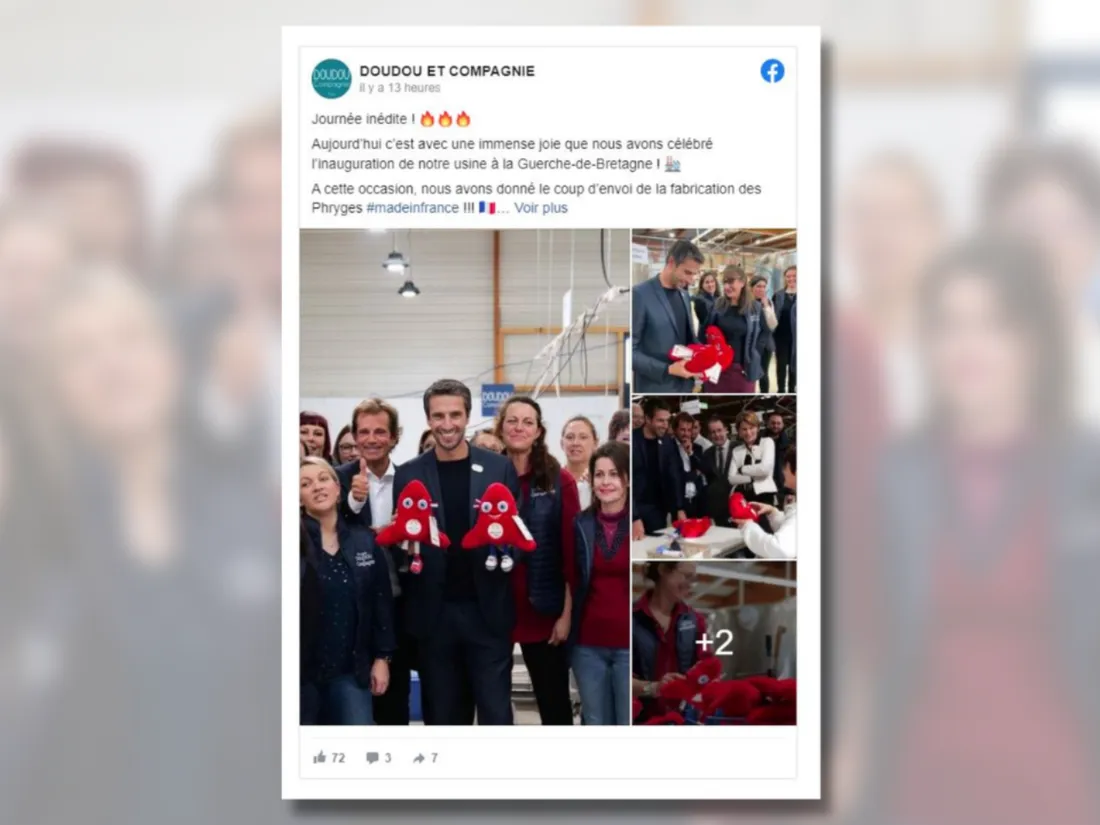  Tony Estanguet s'est déplacé à l'usine de La Guerche-en-Bretagne (35).