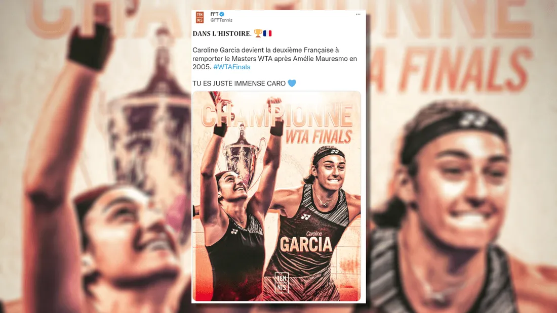 Caroline Garcia entre dans l’Histoire du tennis français