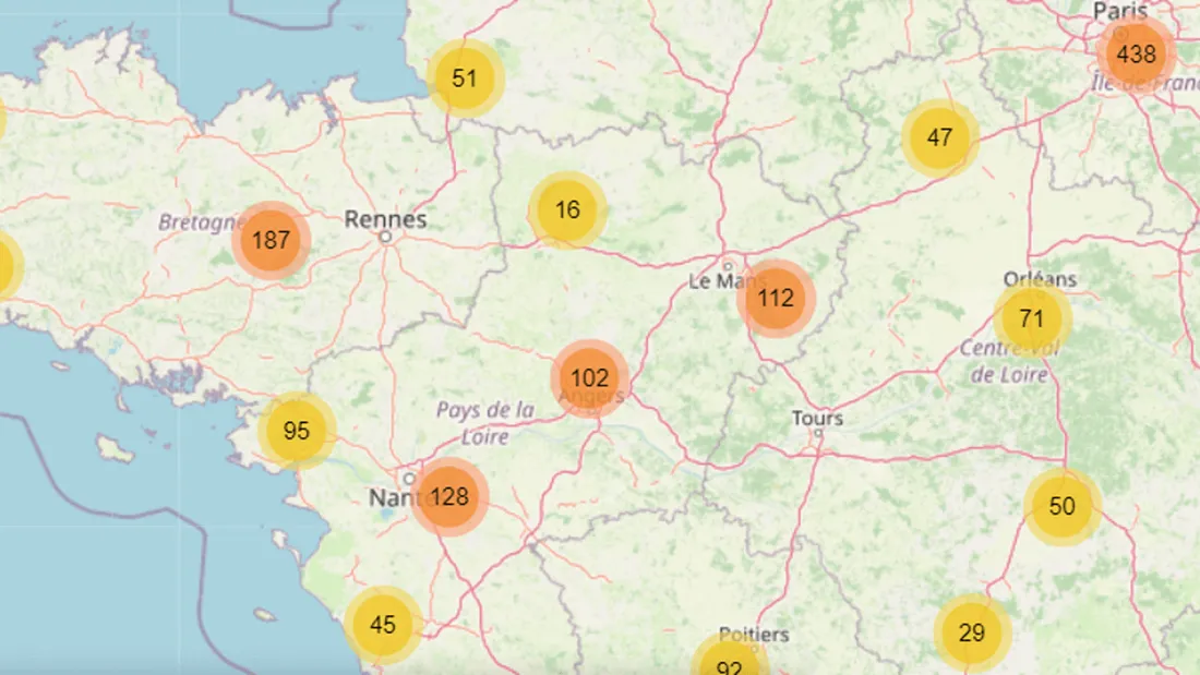 Une carte recense les meilleurs noms de salons de coiffure du Grand Ouest 