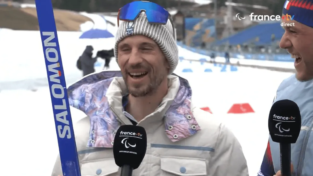 Anthony Chalençon heureux, quelques minutes après avoir décroché sa médaille de bronze.