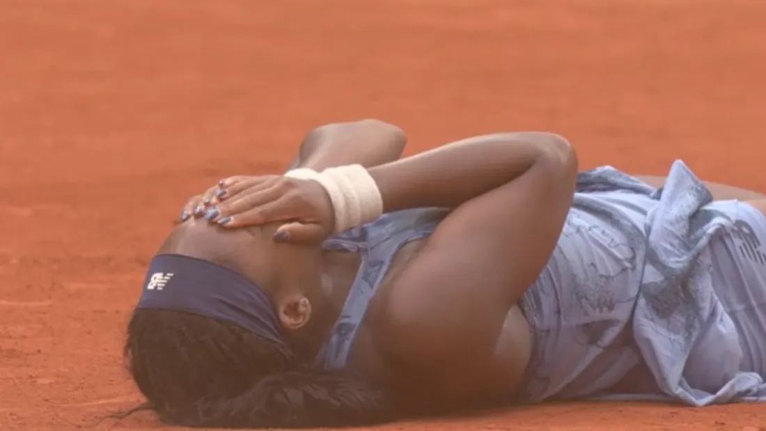 Coco Gauff- Capture d'écran France 2 