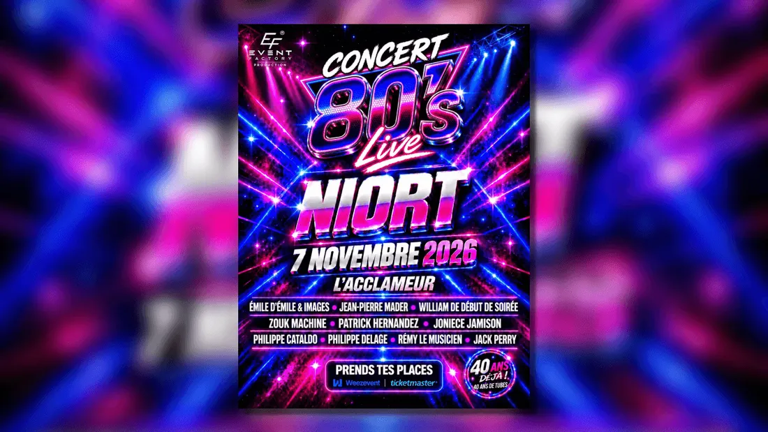 concert 80's live Niort 2026