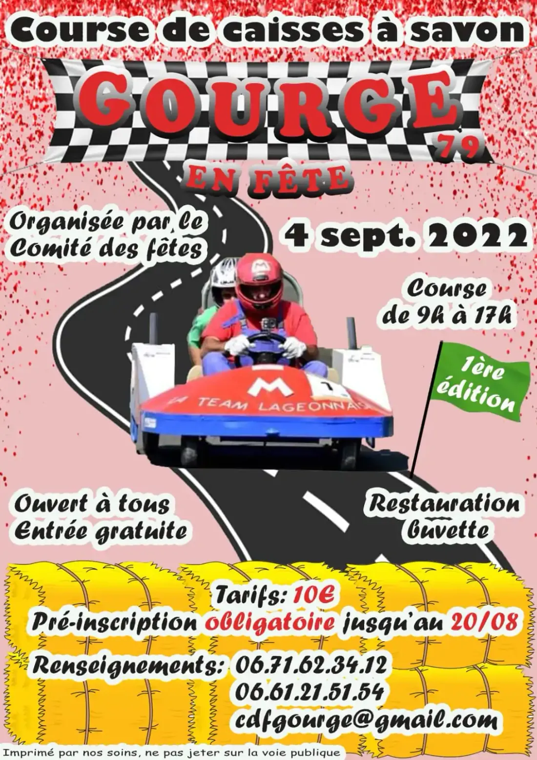 Course de caisse à savon à Gourgé