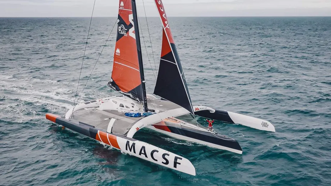Le skipper Guirec Soudée va arriver, ce samedi 28 mars, au large d’Ouessant. 