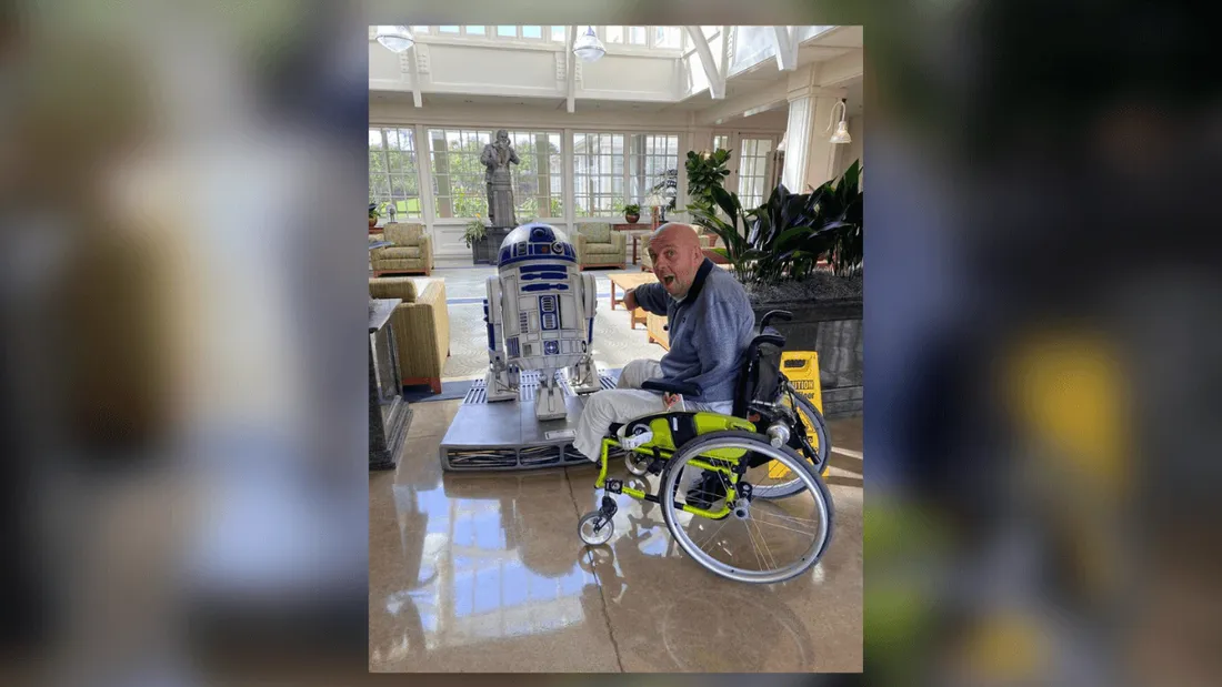 Philippe Croizon et R2D2