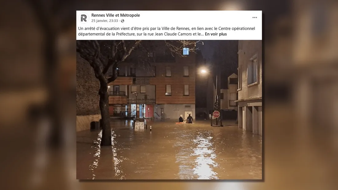 Crues Rennes janvier 2025