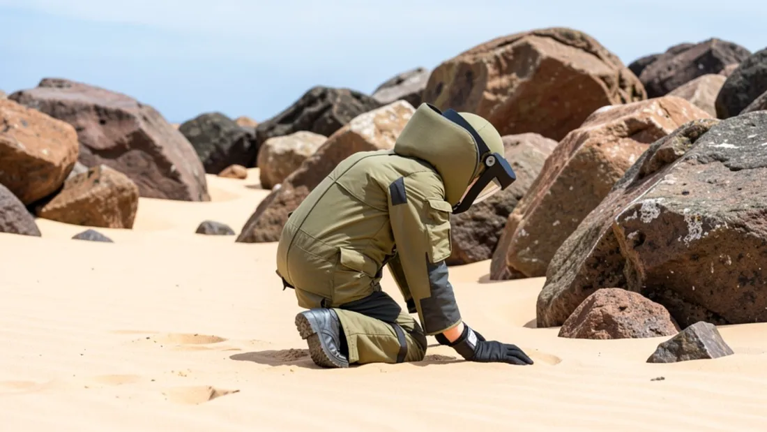 Des démineurs sont intervenus au Pouliguen pour ce qu'ils pensaient être un obus...