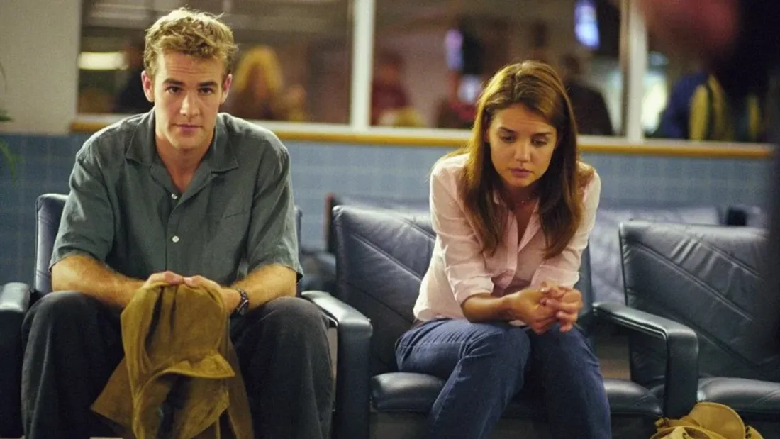 James Van Der Beek dans la série Dawson, qui a aussi révélé l'actrice Katie Holmes