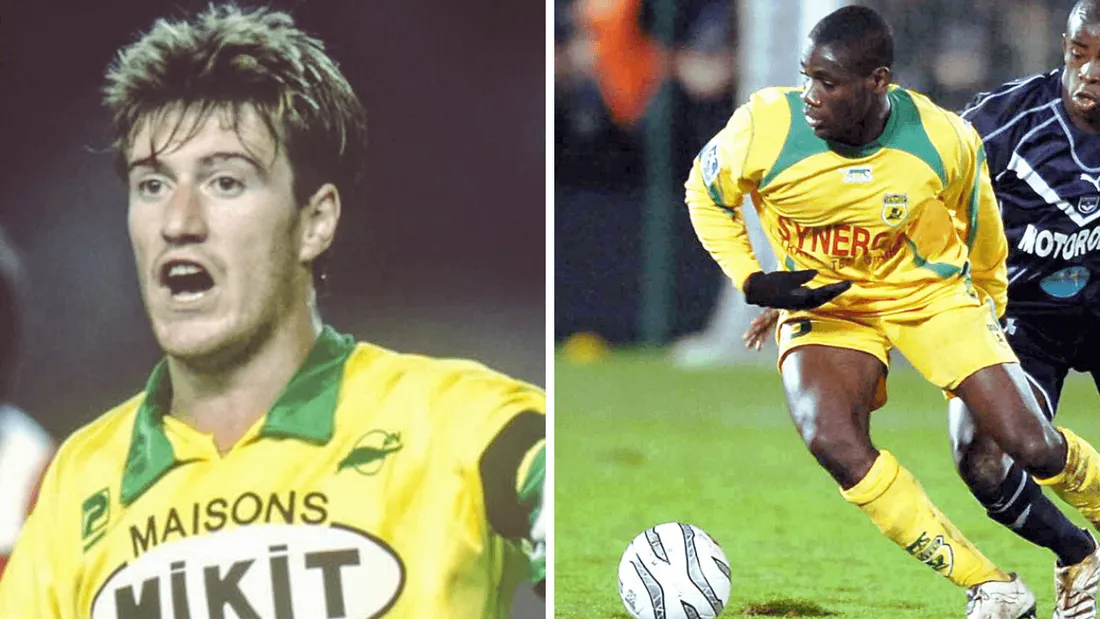 Didier Deschamps et Émerse Faé sous les couleurs du FC Nantes