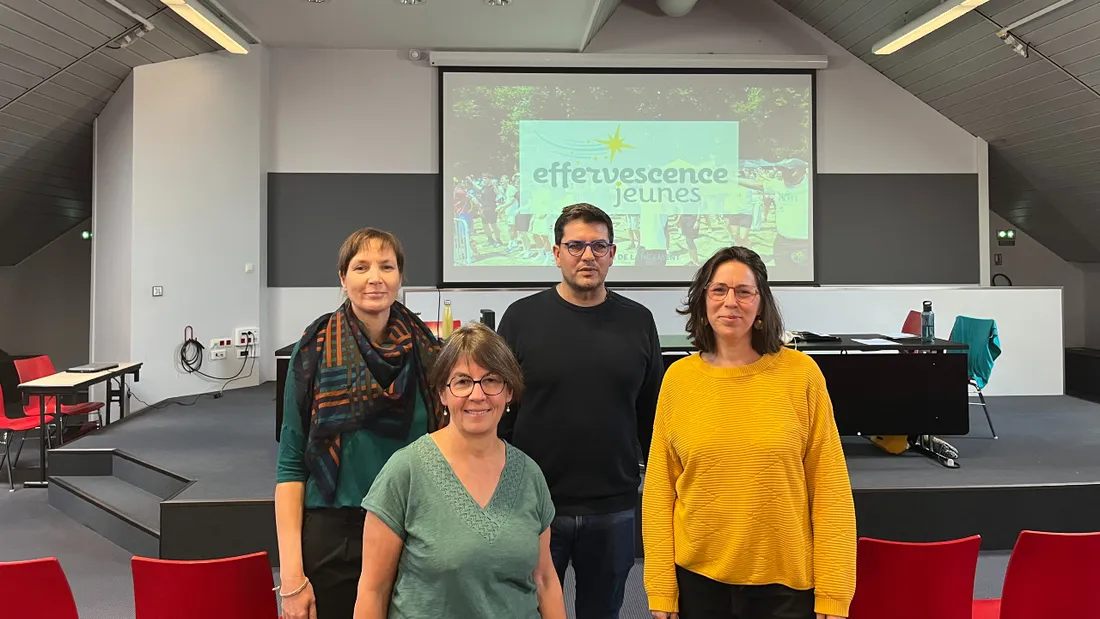 Béatrice, Yohann, Marie-Claire et Annie, membre d'Effervescence Jeunes - Alouette DR