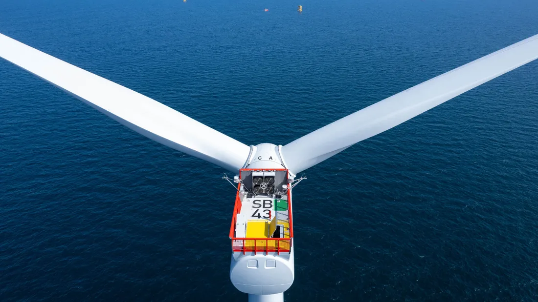31 éoliennes sont en service au large de Saint-Brieuc.