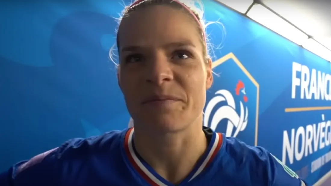 Eugénie Le Sommer après sa 198ème sélection