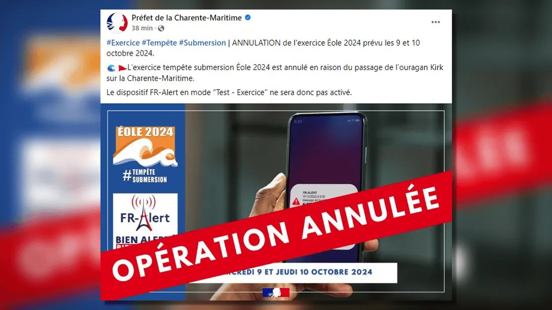 Annulation exercice La Rochelle