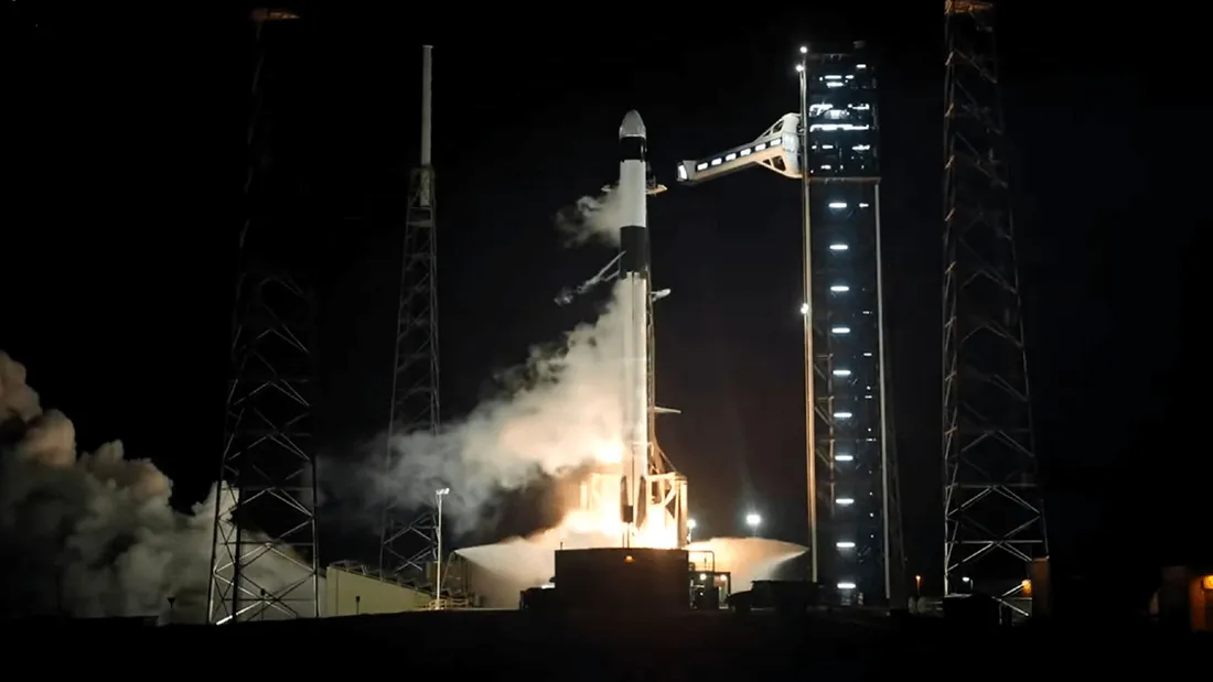 Décollage Sophie Adenot vers l'ISS