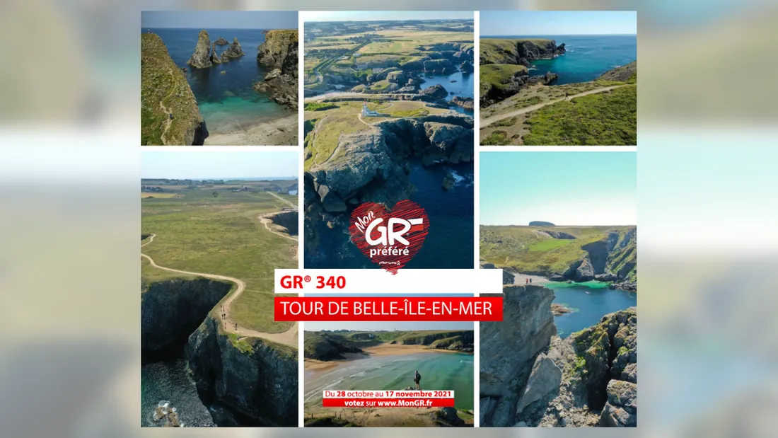 A Belle-Ile, le GR 340 est en compétition pour remporter le concours "Mon GR préféré".