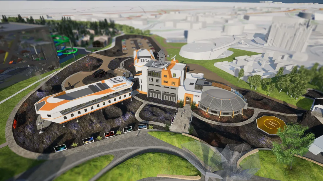 plan hôtel Station Cosmos