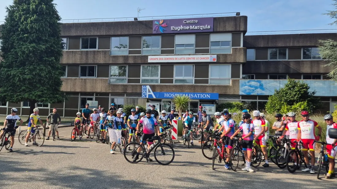 Lors de la dernière étape, entre Rennes et Dinan, plus de 50 cyclistes l'ont accompagné.