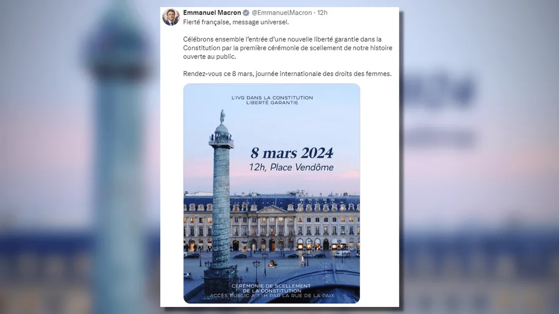 IVG dans la Constitution : une "cérémonie populaire" organisée ce 8 mars