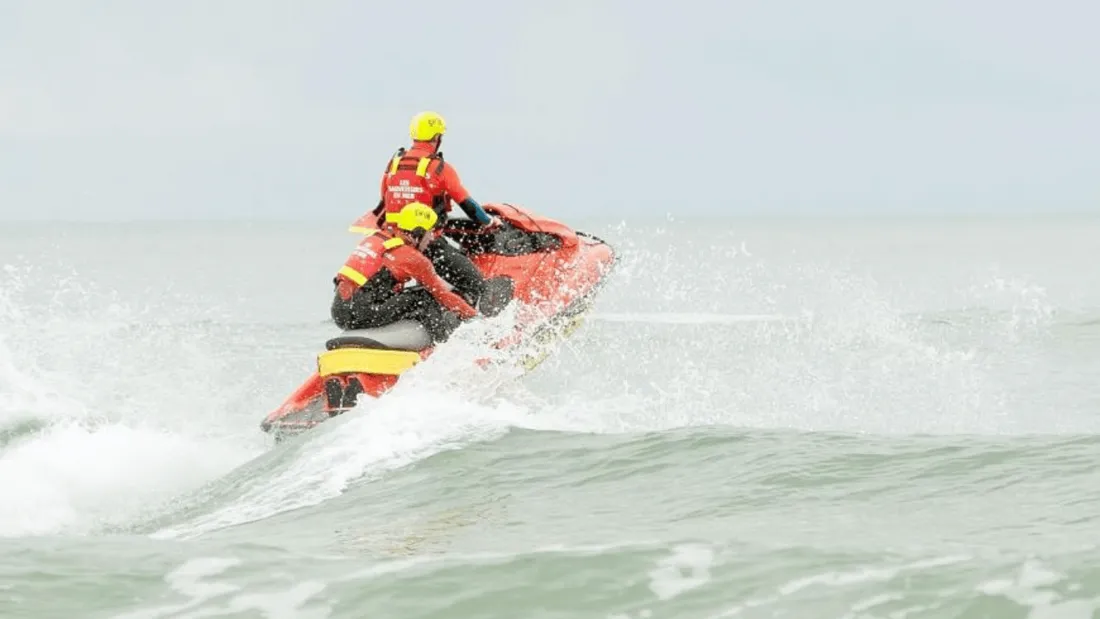 C'est un jet-ski de la SNSM qui a récupéré le pêcheur à pied, victime d'une noyade.
