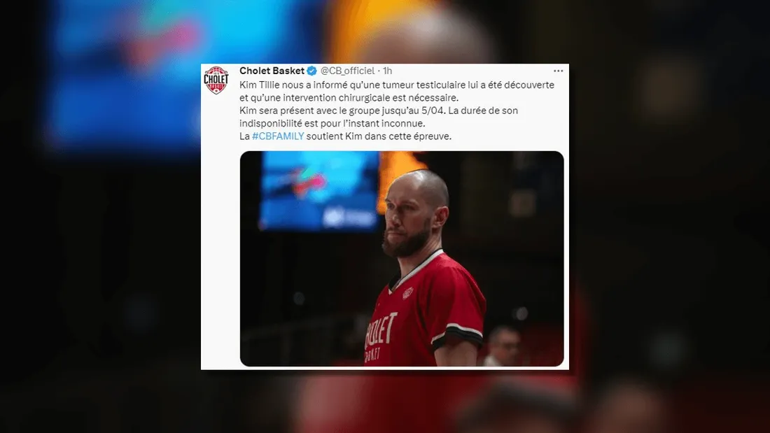 Cholet Basket : touché par une tumeur, Kim Tillie va s'éloigner des parquets