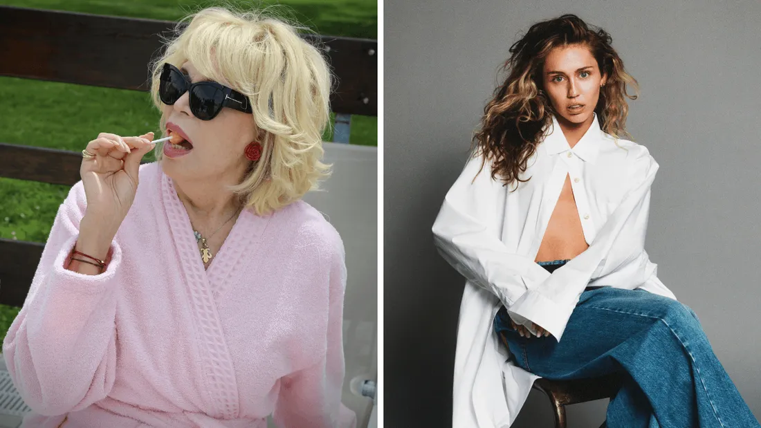 Amanda Lear et Miley Cyrus