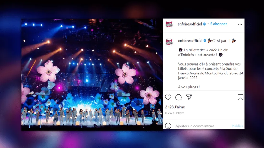 Nouveau spectacles Les Enfoirés - Ouverture de la billetterie