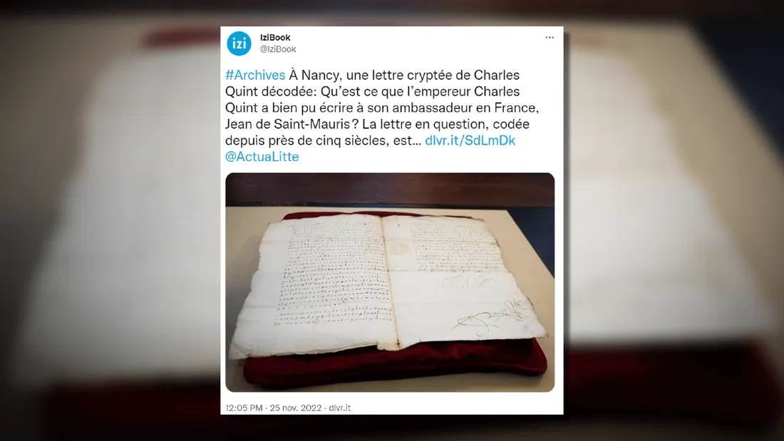 Sauriez-vous décoder cette lettre ? 