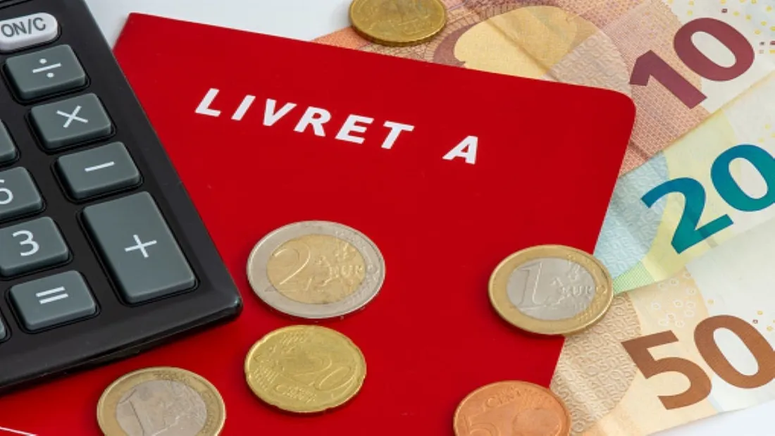 Livret A billet et pièces de monnaie