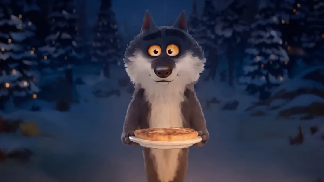 Le loup de la pub de Noël Intermarché