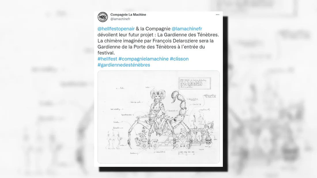 Hellfest : une femme-scorpion géante veillera sur l'édition 2024