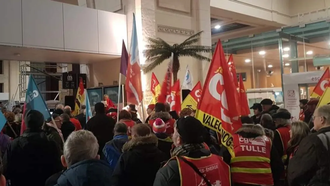 Mobilisation ce lundi 18 décembre 2023 en gare des Bénédictins à Limoges
