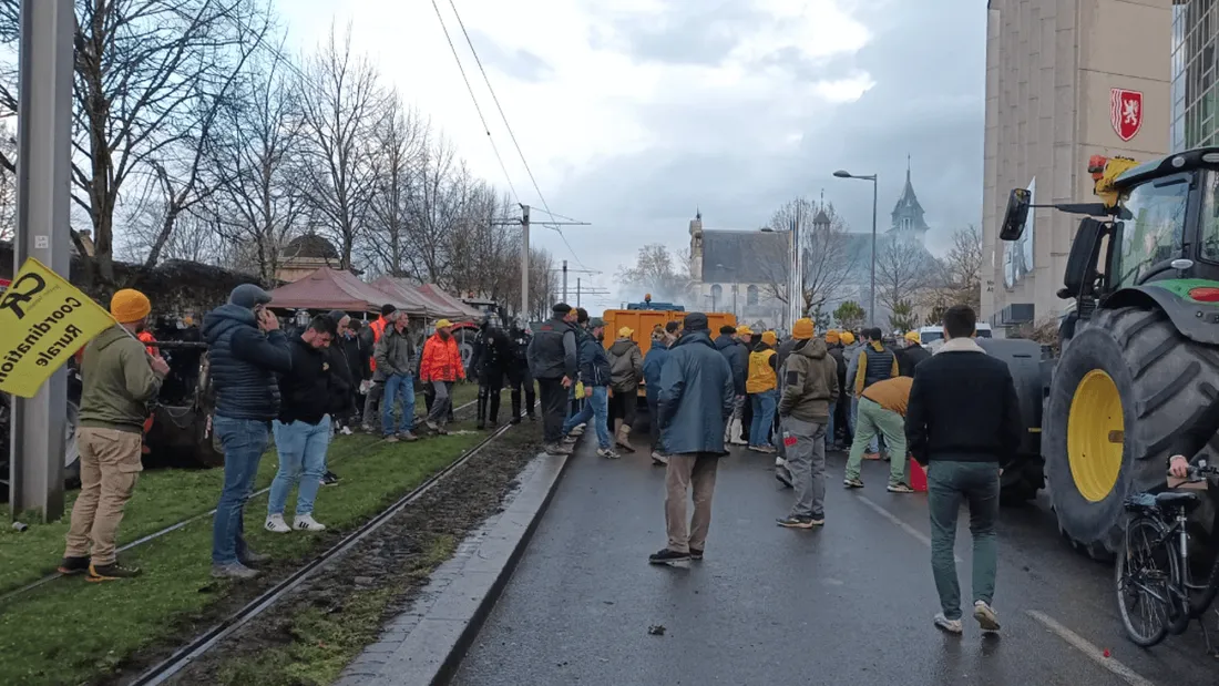 Manifestation d'agriculteurs à Bordeaux