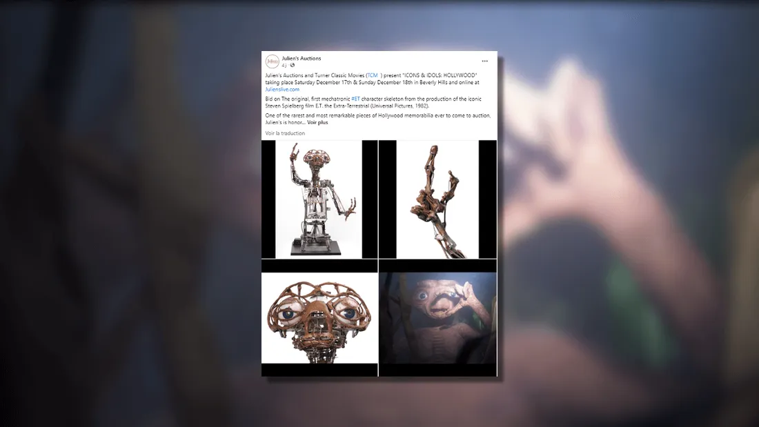 Vous allez pouvoir acheter la marionnette d’E.T. aux enchères