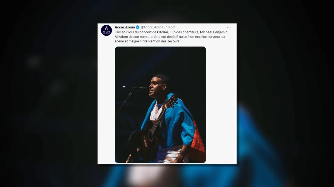 Un chanteur haïtien est décédé sur scène à l’Accor Arena