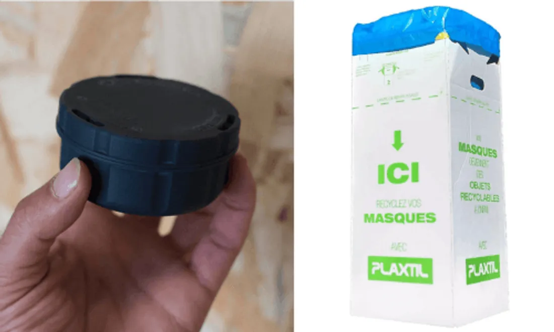 Cendrier de plage et "boîte qui recycle pour de vrai"