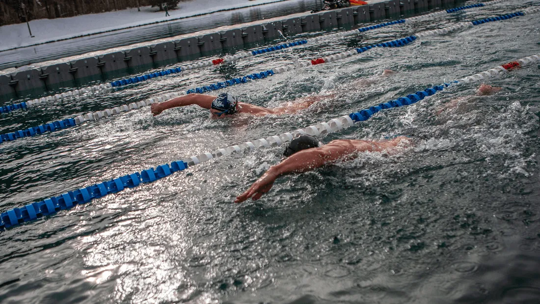 nage en eau glacée