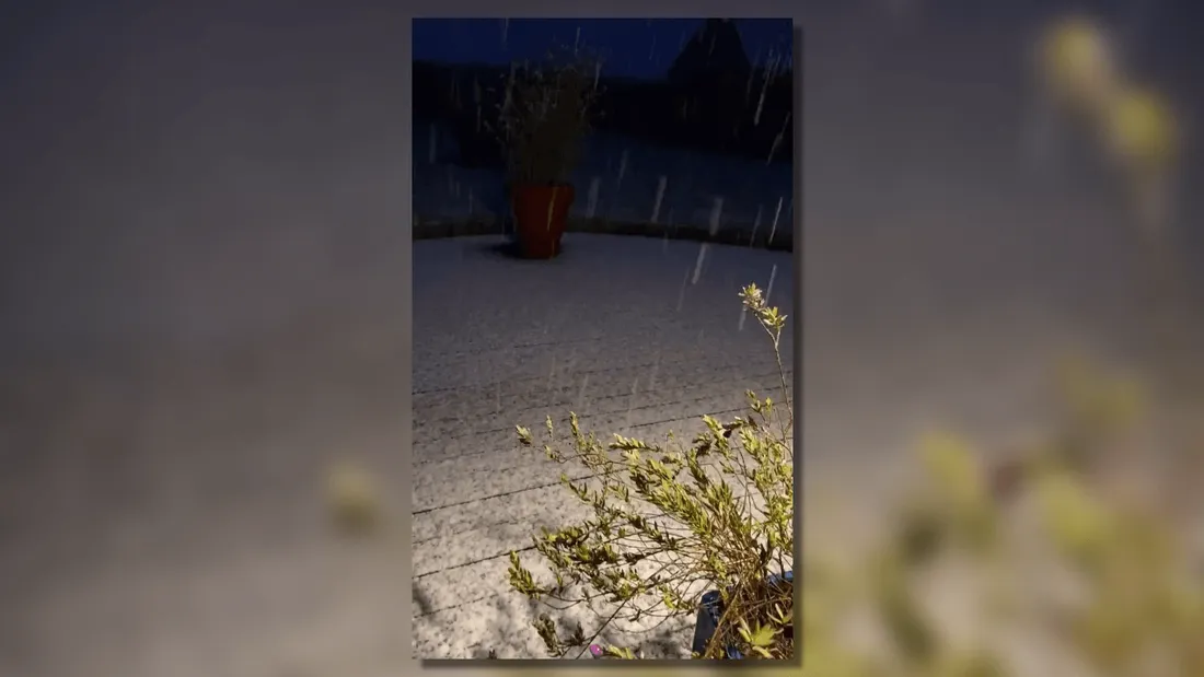 Neige Bretagne 27 mars 2024