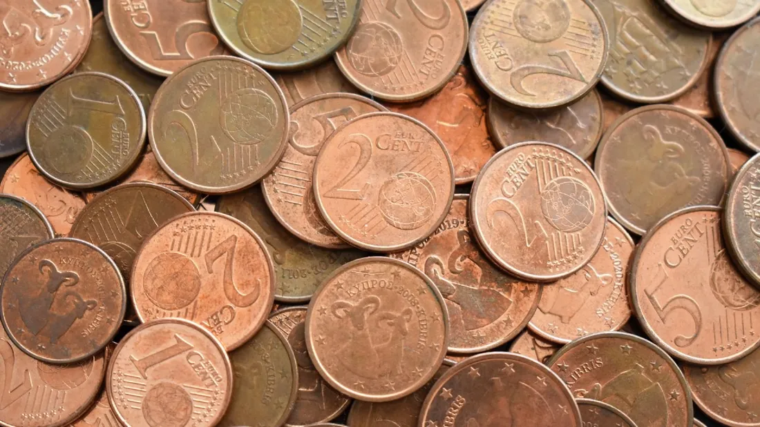 Pièces de centimes d'euro