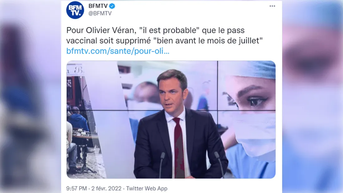 veran sans masque bfm