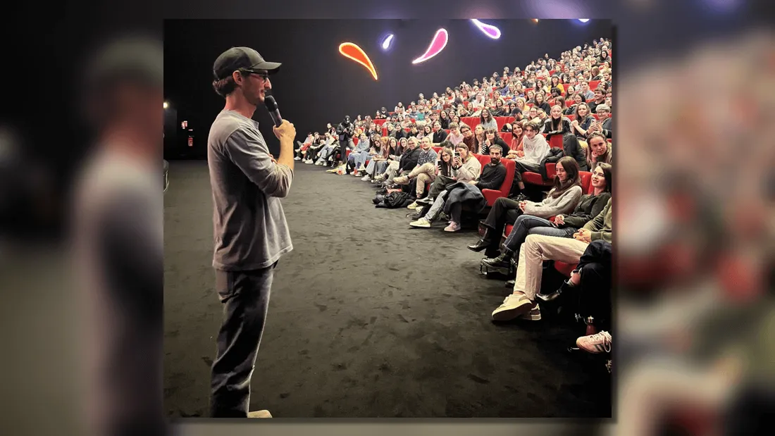 Pierre Niney a surpris les spectateurs du cinéma Pathé à Nantes.