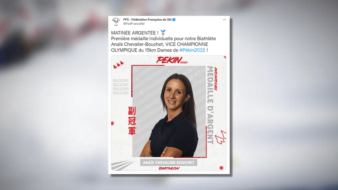 JO-2022 : la biathlète Anaïs Chevalier-Bouchet prend l'argent de l'individuel