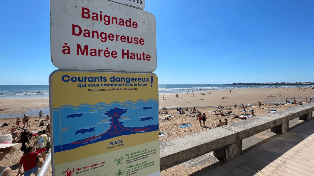 Vigilance sur les plages, notamment face aux courants dangereux qui emmènent vers le large.