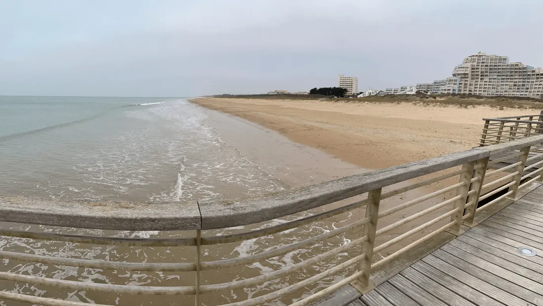 La plage de Saint-Jean-de-Monts, en Vendée