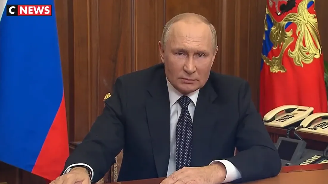 Le président russe a pris la parole dans une allocution télévisée ce mercredi matin.