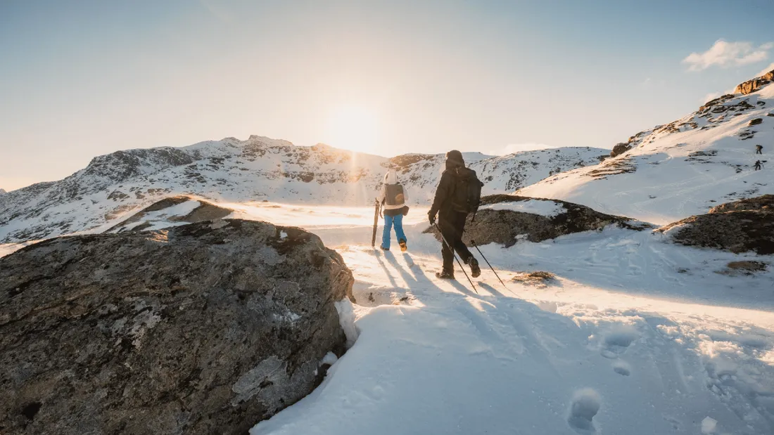 Randonnée neige montagne