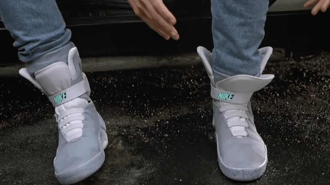 Baskets de "retour vers le futur" en vente aux enchères