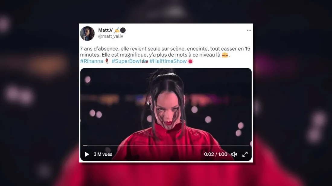 Superbowl : les internautes réagissent au show de Rihanna