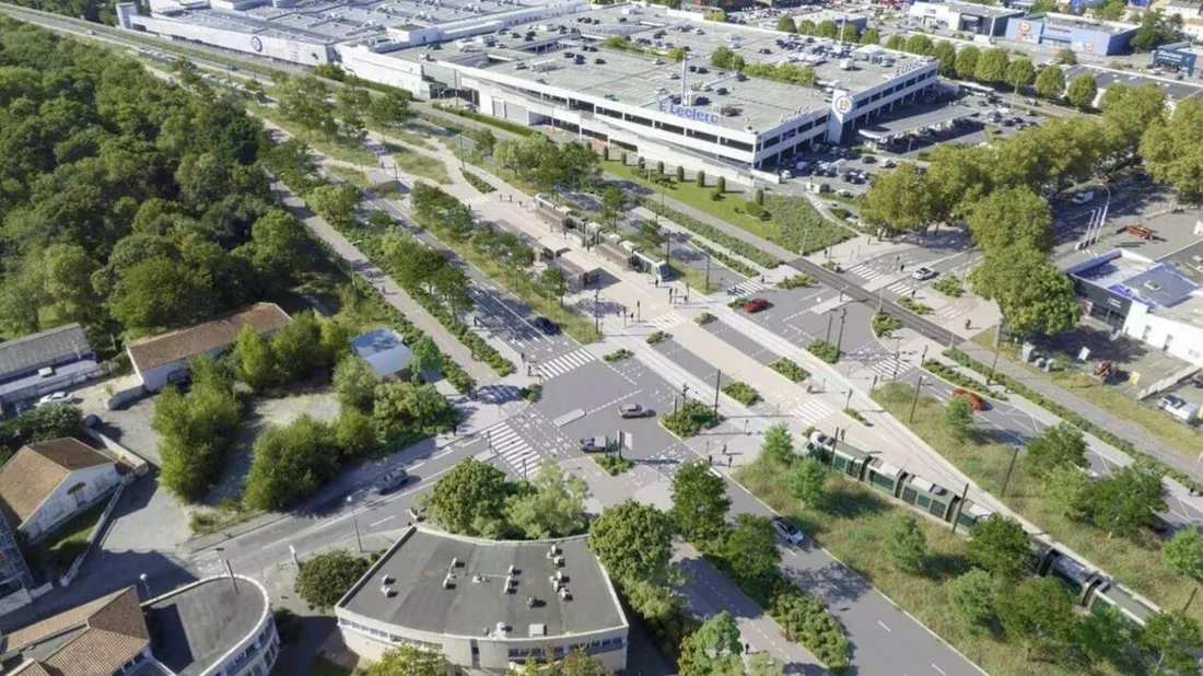 Aménagement route de Pornic - Nantes Métropole