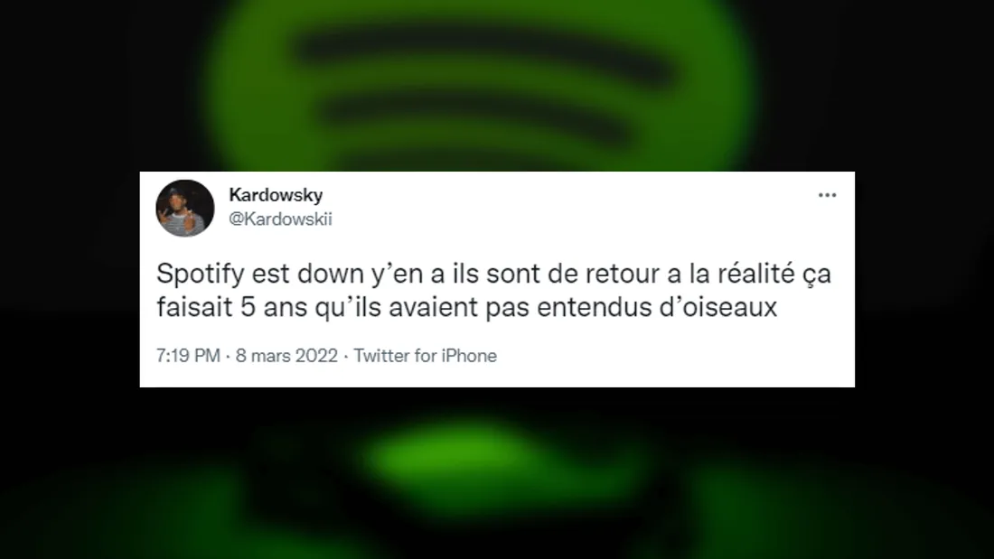 Le service de musique en ligne Spotify à l'arrêt pendant plus d'une heure